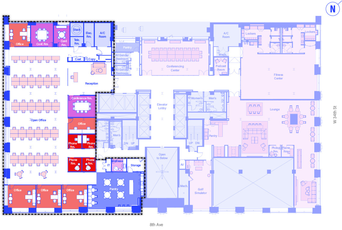 2nd floor office floorplan blueprint